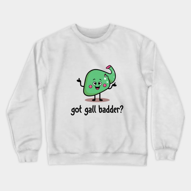 Gall Bladder Crewneck Sweatshirt by BukovskyART